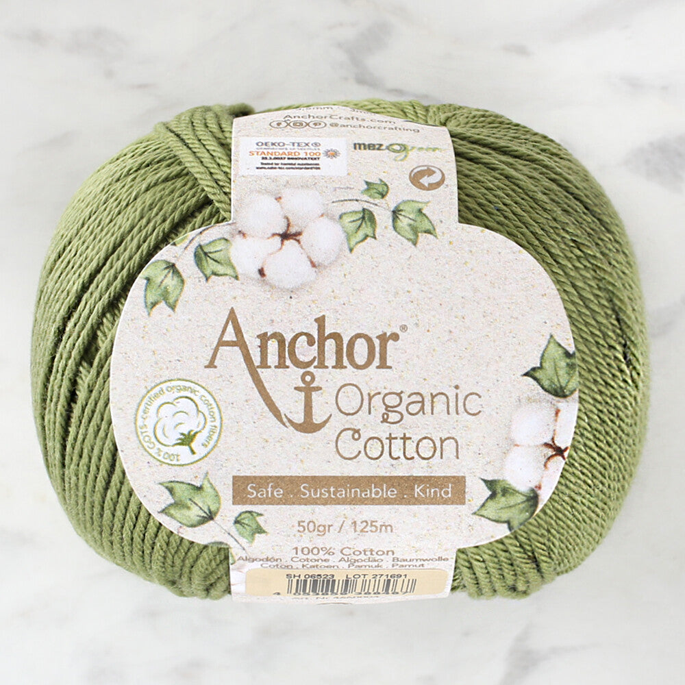 Anchor Organic Cotton Yeşil El Örgü İpi - SH 06523